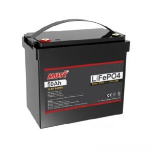 Bateria de litio 50Ah 12V Must para paneles solares, bateria de litio 50Ah, bateria LiFePO4 12V, bateria 12V litio