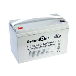 Bateria solar 80Ah 12V Gel GreenPoint para paneles solares, bateria gel 100Ah, Bateria para paneles solares, bateria 12V solar, bateria solar Gel