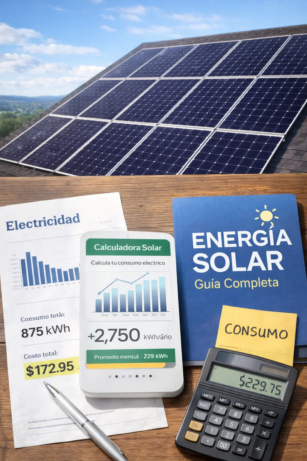 cómo calcular consumo eléctrico para energía solar